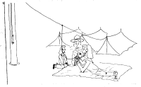 A coloring page of jota and joti